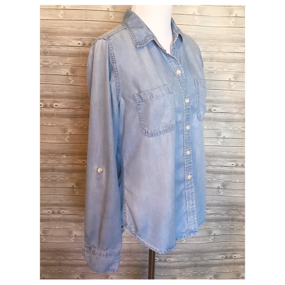 Tops - 5 for $25 blue button down top